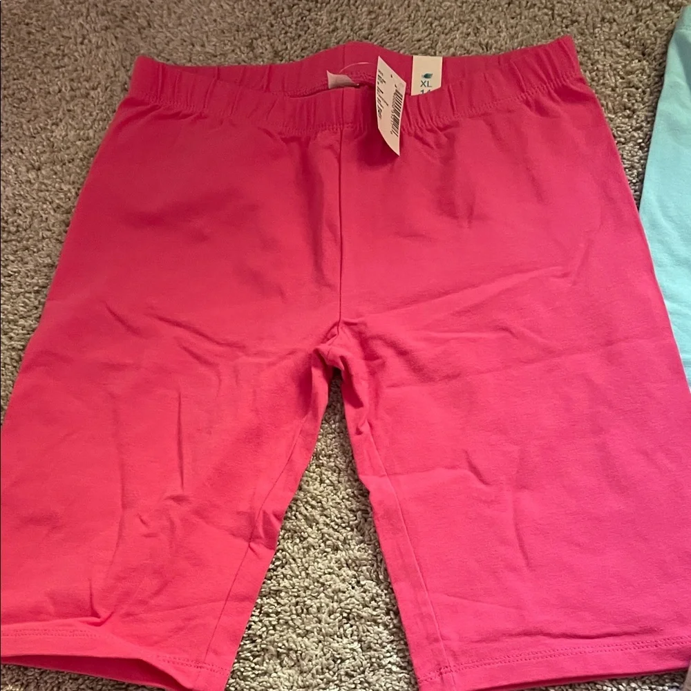 The Children's Place Pink, Blue, Purple, and Gray Shorts Set